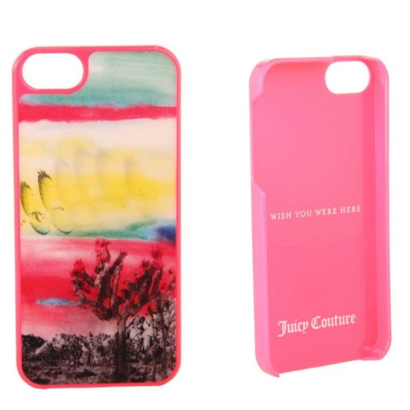 Juicy Couture Pink Joshua Tree iPhone 5/5S/5SE Case - Picture 1 of 3